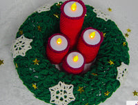 Häkelanleitung - Dekorativer Adventskranz