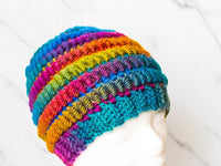 Crochet pattern - Bucati Cordi hat