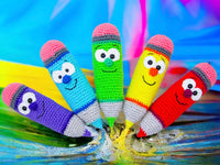 Crochet pattern - Funny colored pencils