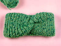 Häkelanleitung - Winterliches Stirnband Set