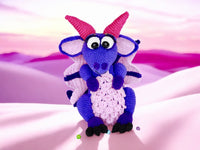 Crochet pattern - Big fluffy dragons