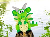 Crochet pattern - Big fluffy dragons