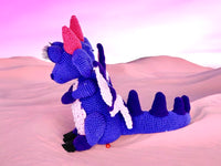 Crochet pattern - Big fluffy dragons