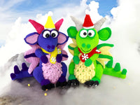 Crochet pattern - Big fluffy dragons