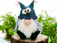 Crochet pattern - Fluffy owl gnome