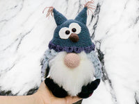 Crochet pattern - Fluffy owl gnome
