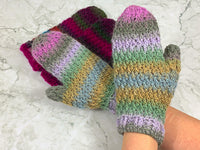 Häkelanleitung - Handschuhe | Fäustlinge Kunterbunt