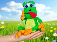 Häkelanleitung - Freddie der Frosch