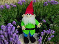 Häkelanleitung - Großer flauschiger Gartenzwerg XXL