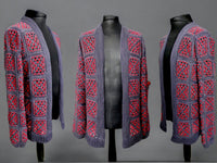 Crochet Pattern - Peacock Granny Square Jacket | Unisex | Universal