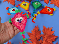 Crochet pattern - Funny autumn dragon decoration | Flower pin