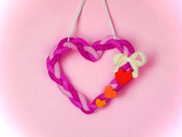 Crochet pattern - Decorative heart door wreath
