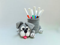 Crochet pattern - Dog pen/needle holder