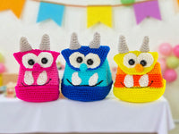 Crochet Pattern - Funny Backpack Monsters