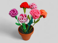Häkelanleitung - Bunte Sommerblume - Nelke