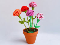 Häkelanleitung - Bunte Sommerblume - Nelke