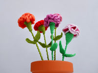 Häkelanleitung - Bunte Sommerblume - Nelke