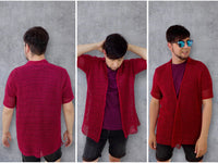 Crochet pattern - Lightweight summer shirt unisex