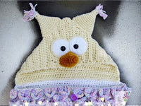 Häkelanleitung - Schlafsack Schneeeule Hedwig