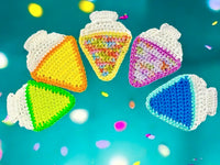 Crochet pattern - school cone appliqué