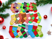 Häkelanleitung - Socken Adventskalender - mit 8 Sockenmustern