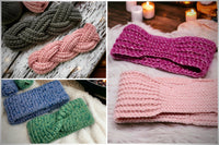 Häkelanleitung - Winterliches Stirnband Set