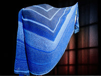 Crochet pattern - Half-round crochet shawl Summer of Strips