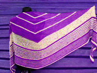 Crochet pattern - Half-round crochet shawl Summer of Strips
