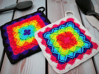 Crochet pattern - Potholder Kaleidoscope