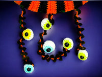 Crochet pattern - Halloween door wreath with witch