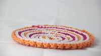 Crochet pattern - Modern drink coasters Spirolino