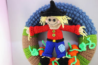 Crochet pattern - Door wreath scarecrow
