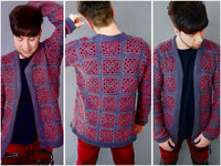 Crochet Pattern - Peacock Granny Square Jacket | Unisex | Universal
