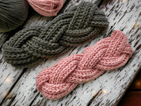Häkelanleitung - Winterliches Stirnband Set