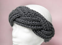 Häkelanleitung - Winterliches Stirnband Set