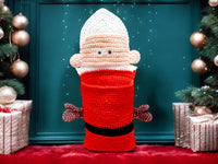 Häkelanleitung - Weihnachtsmann Geschenktasche