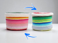 Crochet pattern - Magical reversible basket