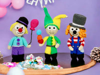 Crochet pattern - Clown Trio