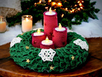 Häkelanleitung - Dekorativer Adventskranz