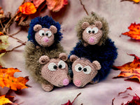 Häkelanleitung - Igel Familie