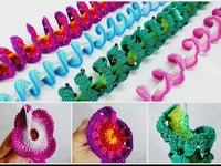 Crochet pattern - 4 decorative wind chimes set