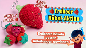 🍓 Häkel-Mitmachaktion im März – Wir häkeln Erdbeeren!