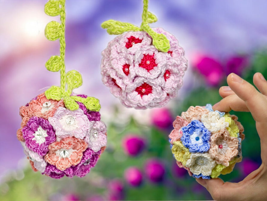 Blumenkugeln häkeln – Die perfekte Deko für jede Jahreszeit