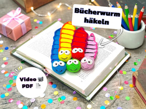 Häkelanleitung Bücherwurm Lesezeichen – Das perfekte Häkelprojekt für kleine und große Leseratten