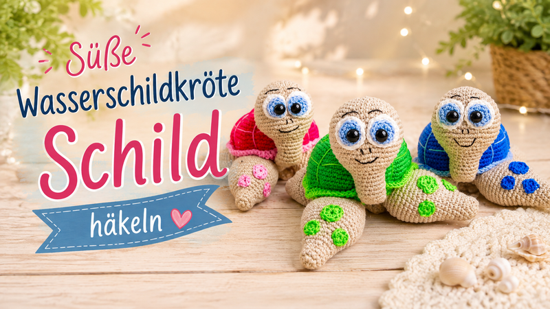 Häkelanleitung – Schildi die Wasserschildkröte