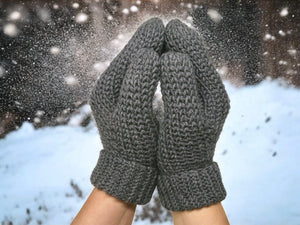 Gehäkelt, warm & super stylisch: Meine anpassbaren Fäustlinge im Strick-Look