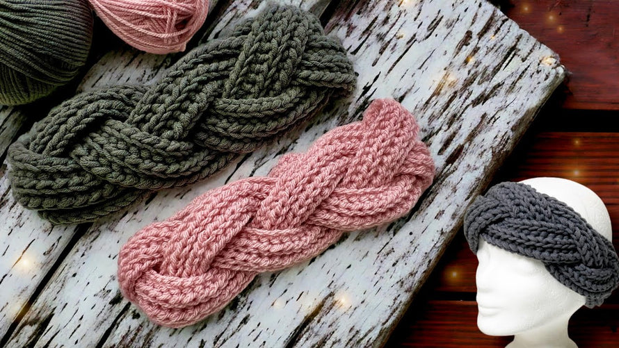 Geflochtenes Stirnband häkeln – einfach, gemütlich und super schön
