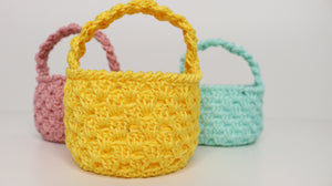Zuckersüßes Osterkörbchen häkeln  (schnell & einfach)