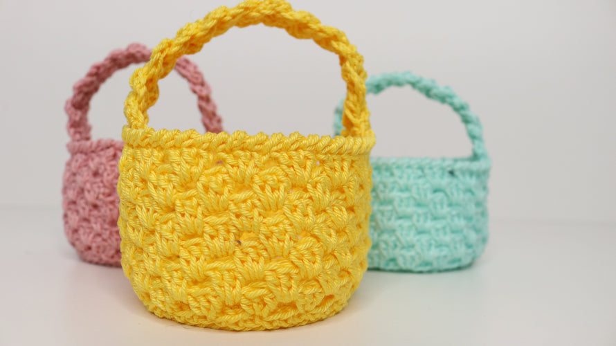 Zuckersüßes Osterkörbchen häkeln  (schnell & einfach)