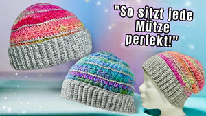 Mütze Sternenglanz / alle Größen - Häkelanleitung